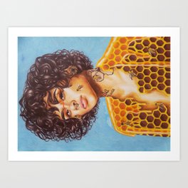 Honey Kehlani Art Print
