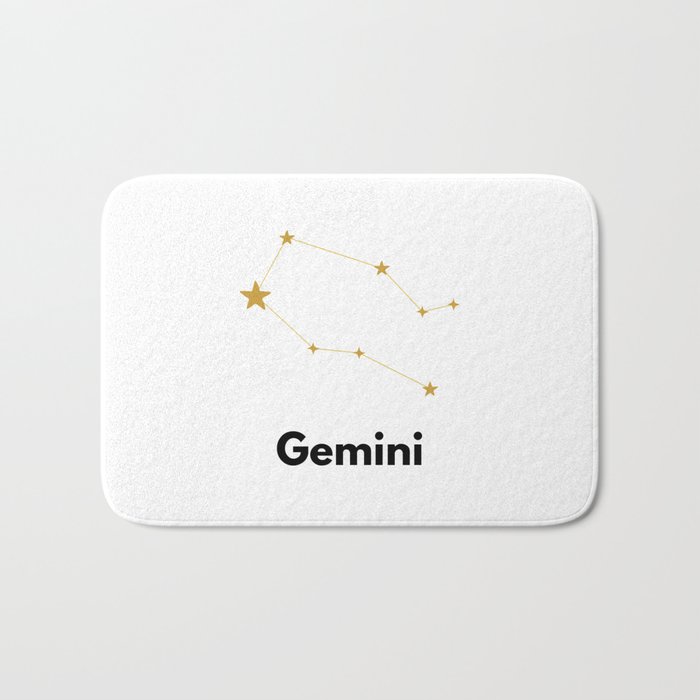 Gemini, Gemini Zodiac Bath Mat