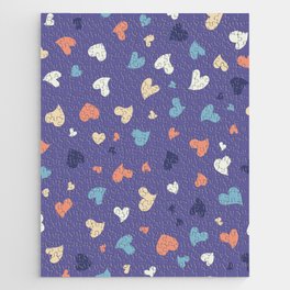 Abstract background of deformed hearts Jigsaw Puzzle