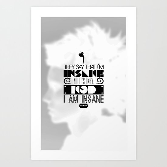"Girl with the Dragon Tattoo" Typography Poster Art Print