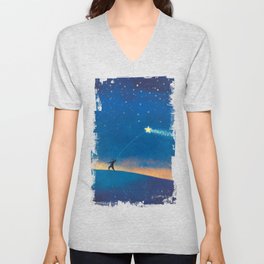 Stars Kite V Neck T Shirt