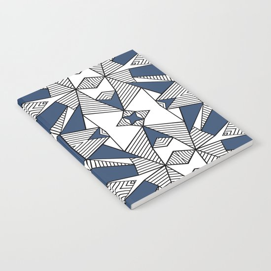 Triangle Tribal #2 Navy Notebook