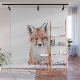 Cute Arctic Fox Animal Photo Wallpaper Home Mural Kids Children Room Decoration