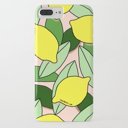 Lemons - Lemon Pattern - January iPhone Case | Citrus, Sonjabajic, January, Pastel, Naturepattern, Lemon, Fresh, Digital, Pattern, Illustration 