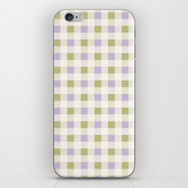 Simple Plaid Pattern (Spring Color Palette) iPhone Skin