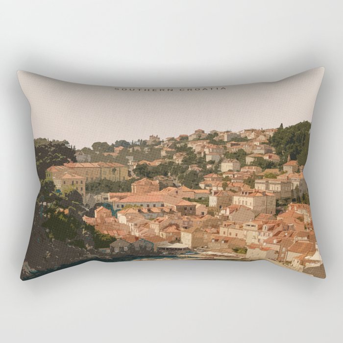 Visit Dubrovnik Rectangular Pillow