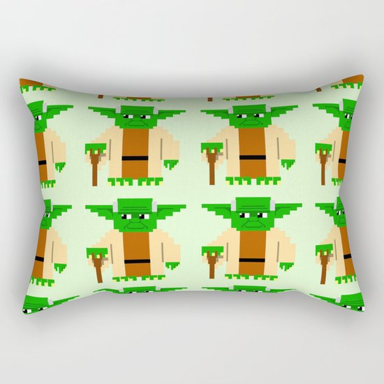 Pixel Yoda Rectangular Pillow