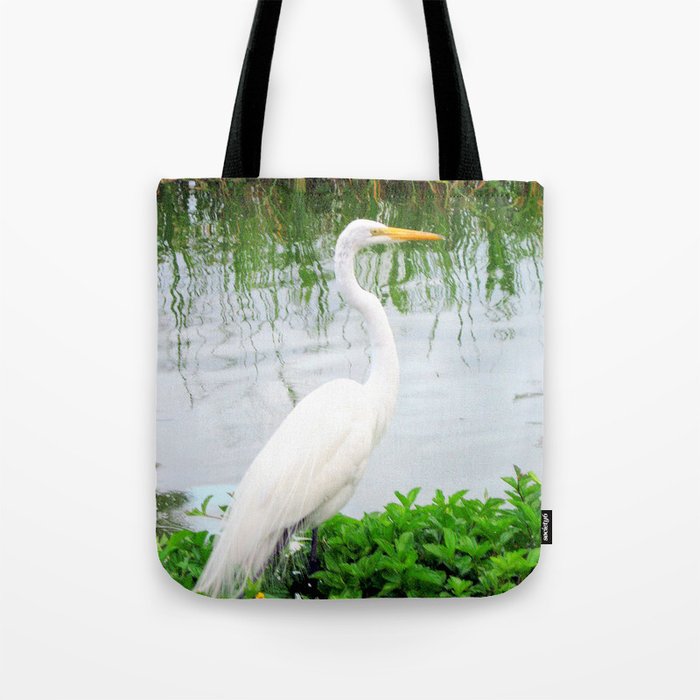 The Great White Egret Tote Bag