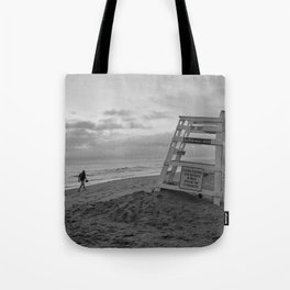 Empty Lifeguard Stand At The Beach Tote Bag