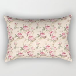 Vintage Blush Pink Rose Collection Rectangular Pillow