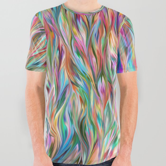 Abstract painting color texture 2 All Over Graphic Tee