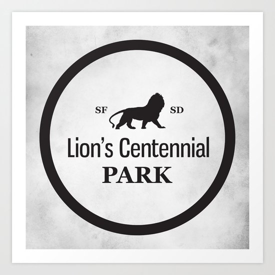 Lion's Centennial Park Art Print