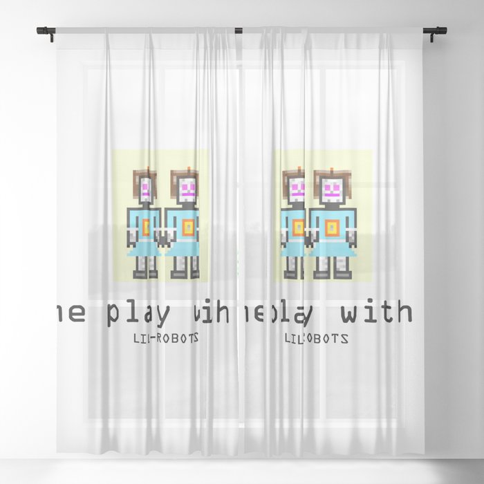 Come Play With us Sheer Curtain