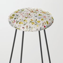 Floral Repeat Pattern 7 Counter Stool