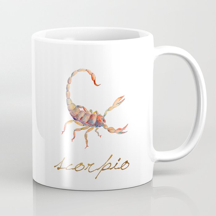 Watercolor Scorpio Scorpion Coffee Mug