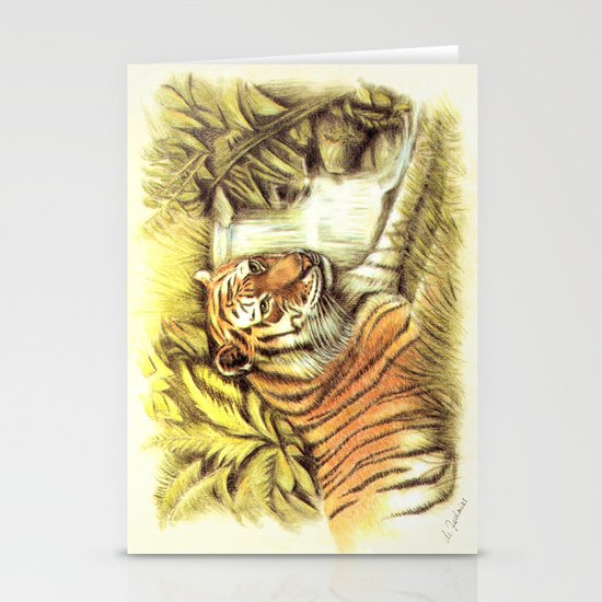 Tiger in the Jungle Stationery Cards