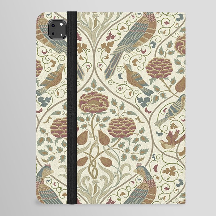 William Morris Seasons By May Birds Linen iPad Folio Case