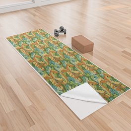William Morris acanthus pattern, No,01. Yoga Towel