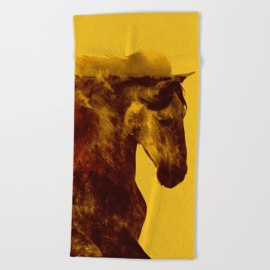 Proud Stallion Beach Towel