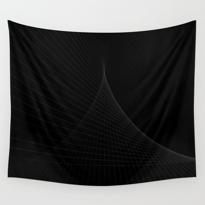 Plain black sale tapestry