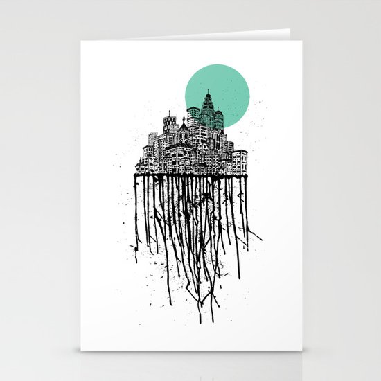 City Drips Stationery Cards