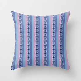 Lilac Spiral Throw Pillow