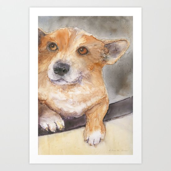 We aren't going to the vet, are we?? Art Print