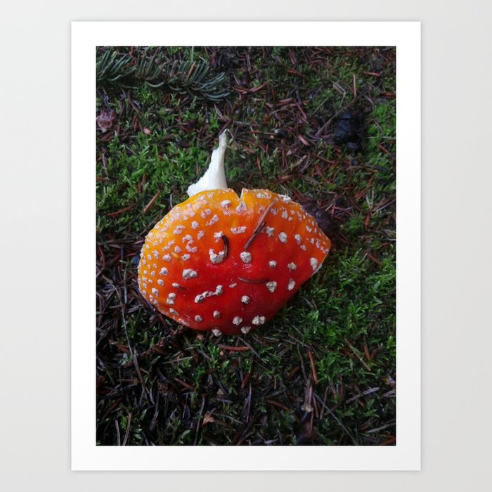 Fungi friend Art Print