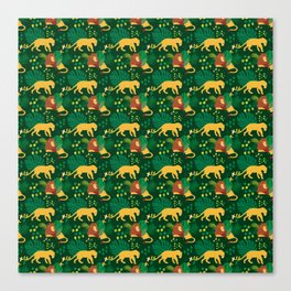 Lions pattern 5 Canvas Print