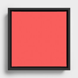 Monochrom pink 255-85-85 Framed Canvas