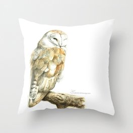 Barn Owl Throw Pillow