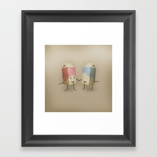 I only have pasteurised for you Framed Art Print