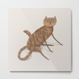 Gangly Cat Metal Print