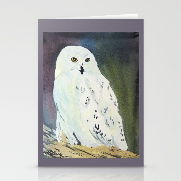 Snowy Owl Stationery Cards