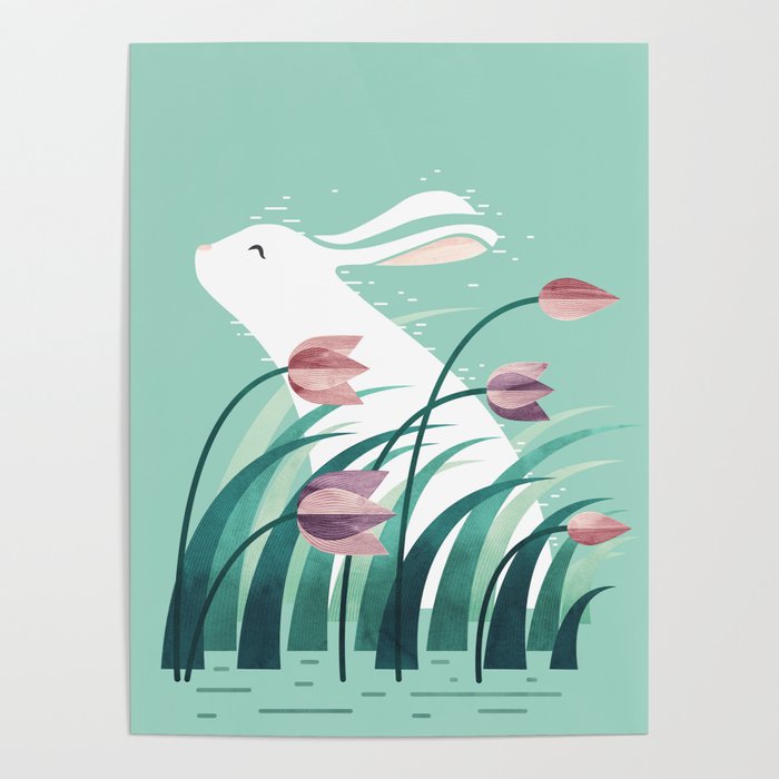 Rabbit, Resting Poster