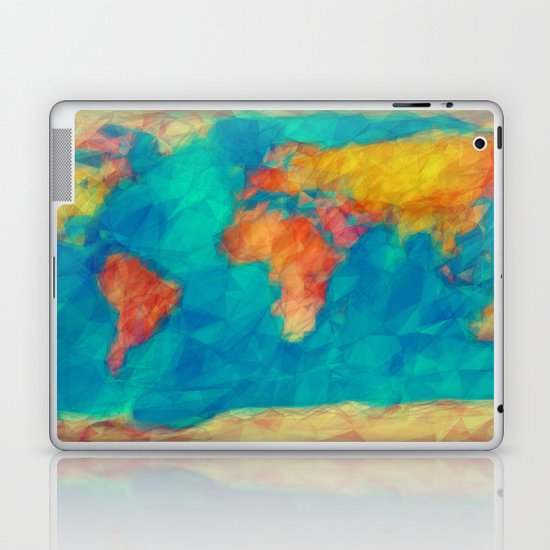 World Map Laptop & iPad Skin
