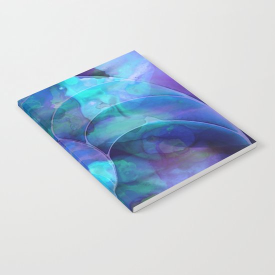 Blue Nautilus Shell - Seashell Art By Sharon Cummings Notebook