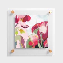 abstract floral bloom Floating Acrylic Print