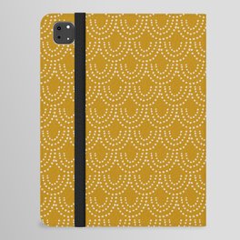Dotted Scallop in Gold iPad Folio Case