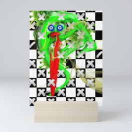 Puking Green Monster Mini Art Print