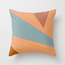 Geometric Minimalist Abstract Painting Illustration Throw Pillow