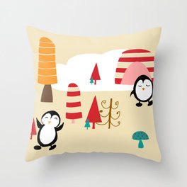 Oriana Penguin Throw Pillow