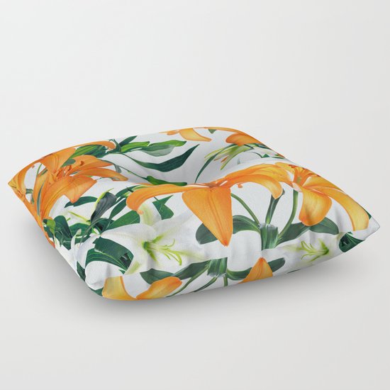 Glorious Lilies Floor Pillow