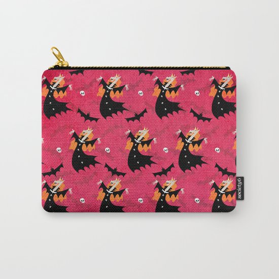 Unicorn Vampire Pattern Carry-All Pouch