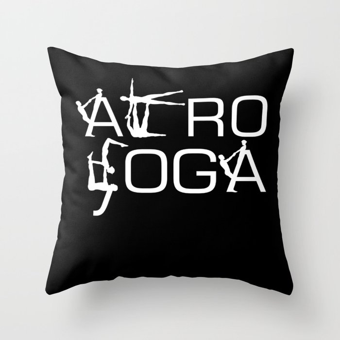 Acroyoga Yoga Meditation Throw Pillow
