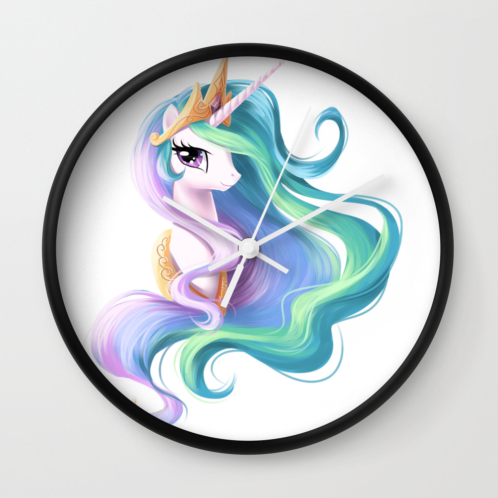 Beautiful Unicorn Drawing Wall Clock By Gomeans Society6