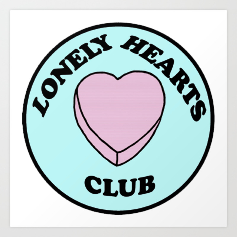 Digital Art Print Lonely Hearts Club