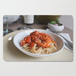 Shrimps pasta Cutting Board