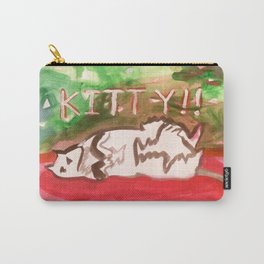 Kitty in Pink Carry-All Pouch