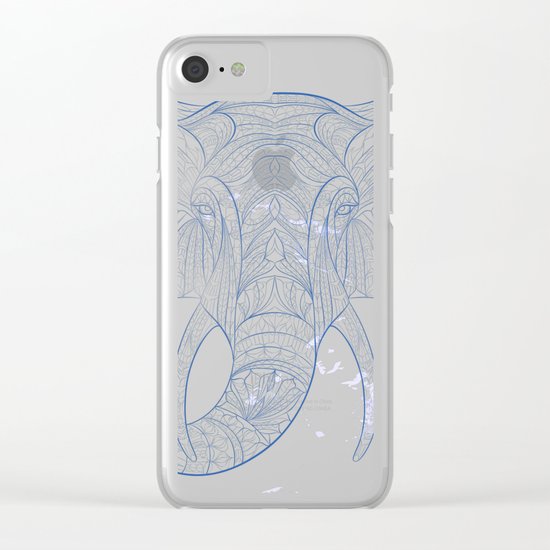 Ethnic Elephant Clear iPhone Case